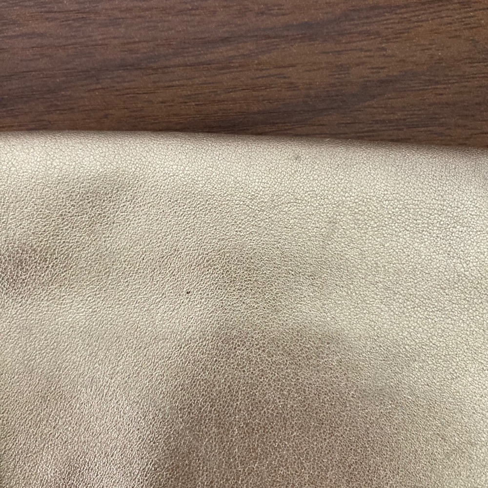 Coach Madeline Gold Metallic Leather Fold-Over Turnlock Clutch 13680 - Picture 8 of 12
